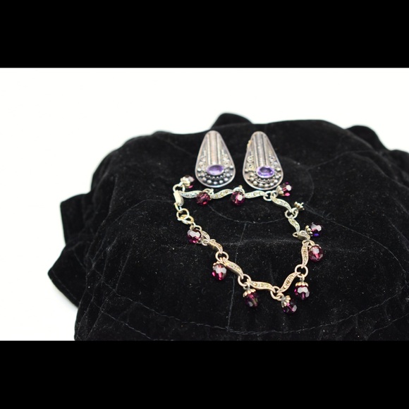 Silver earrings and the bracelet - Picture 2 of 6